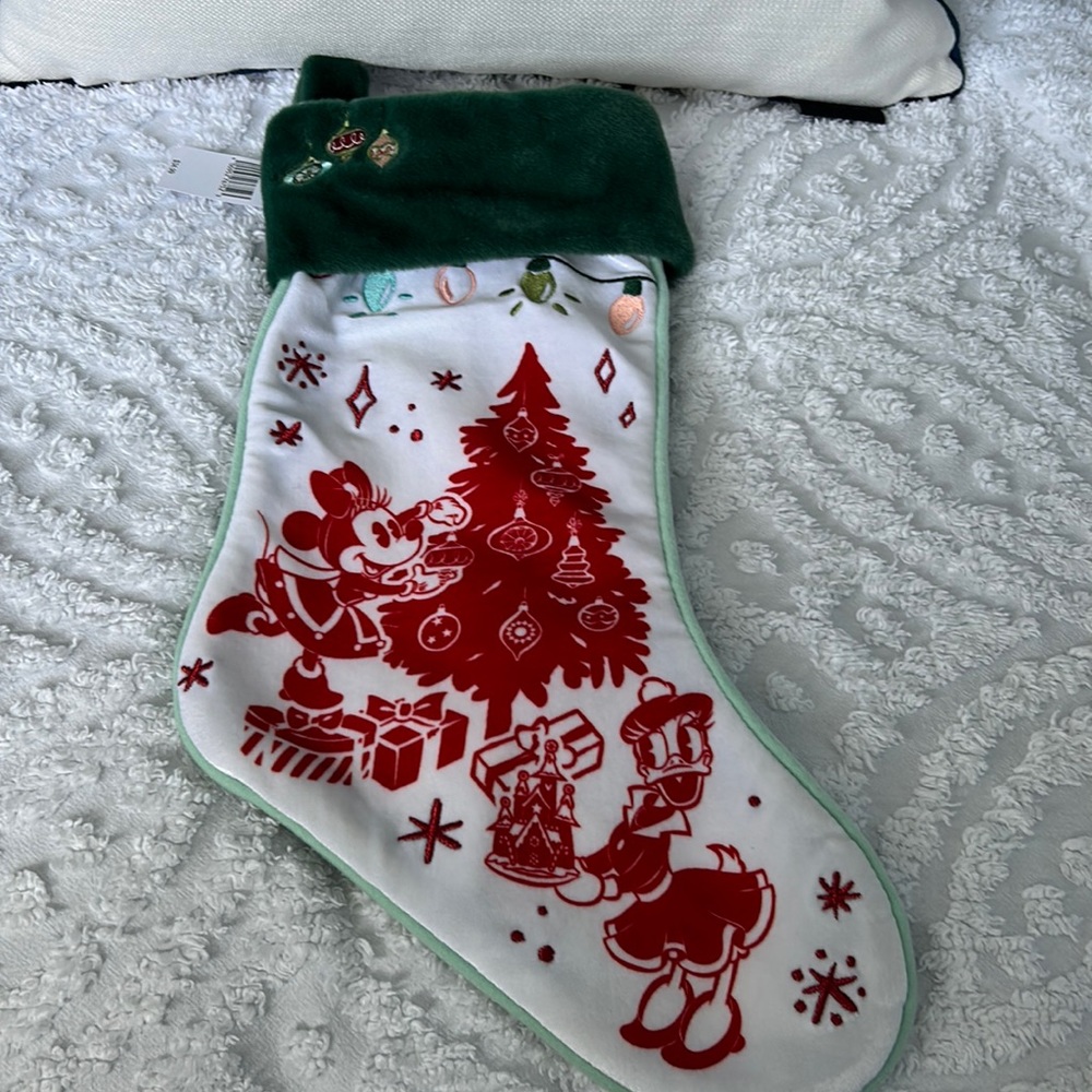 Disney Christmas Stocking Minnie Mouse 2022 Holiday. NWT.
